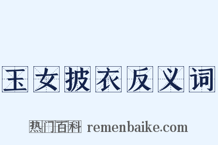 玉女披衣反义词是什么意思的图片